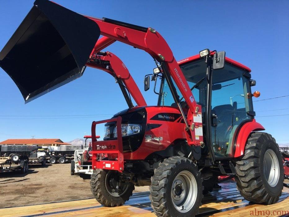 38 Horsepower Mahindra Tractor, 1538 Hst Cab Tractor and Loader