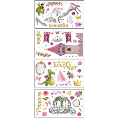 Sticky Pix Removable and Repositionable Ultimate Wall Appliques Sticker Princess