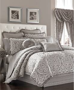 NEW J Queen New York Comforter Set -bedroom accessories available (Sterling