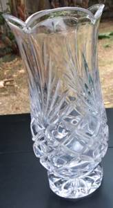 Elegant Crystal Vase (Santa Barbara)