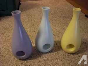LARGE from Target 5 Vases Yellow, Blue, Purple & Multi Colored -