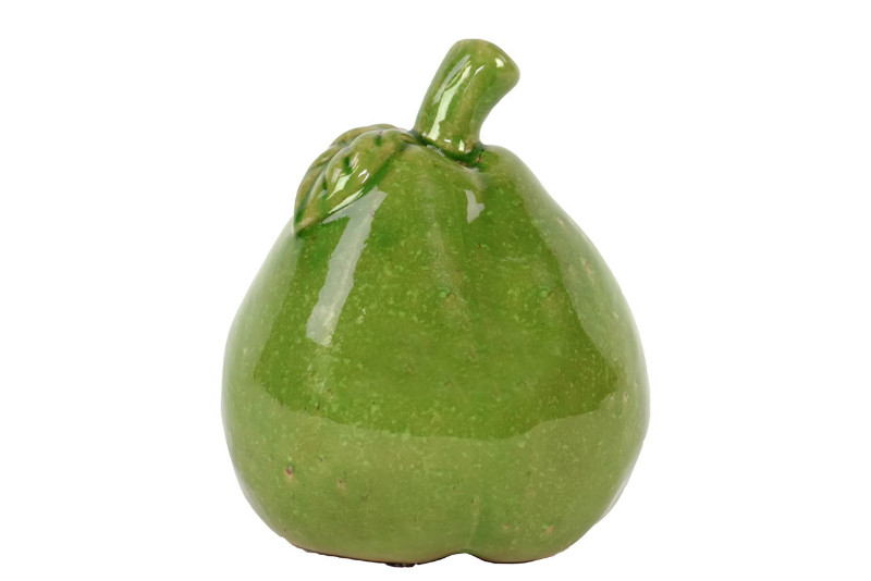Home Decor Ceramic Pear Replica In Green Large
