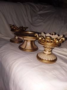 3pc CANDLE SET HOLDERS (North COORS)