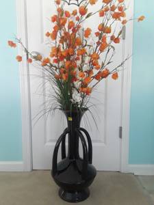 Removable Artificial Flowers in Tall Vase (Bluffton)