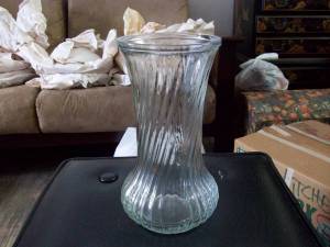 Hoosier Glass Co. Tall Vase-limited edition Numbers on the bottom (auburn,al.)
