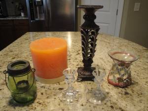 Candle, holders (Wake Forest)