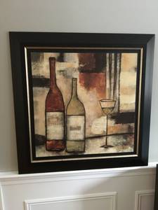 Wine framed wall art home decor (Holden)