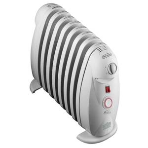 DeLonghi 1200-Watt 8-Fin Oil-Filled Radiant Portable Heater with Timer