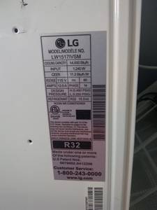 Lg air conditioner new (Westside)