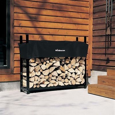 The Woodhaven 5-ft Firewood Log Rack - Woodhaven Official