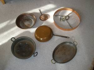 Copper Cooking Pots and Pans- (Hyde Park)