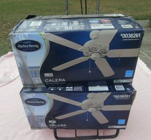 1 NIB Calera White 52 Ceiling Fans - One for (Pooler)