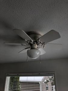White Ceiling Fan 12 inch blades