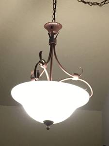 2-Light Bronze/Frosted Lamp Fixture (Longview)