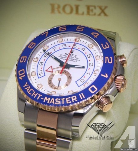 Rolex Yacht-Master II 18k Everose Gold/Steel Cerachron Watch Box/Papers 116681