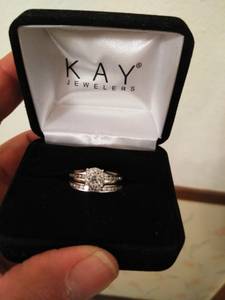 Diamond wedding ring set size6 (Westside)