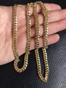 Men's 14k solid gold chain (Memphis)