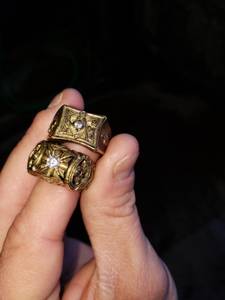 10kt masonic men's rings 2 (New Albany)