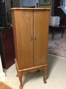 Jewelry Cabinet/Armoire. Lots of storage. (Raleigh)