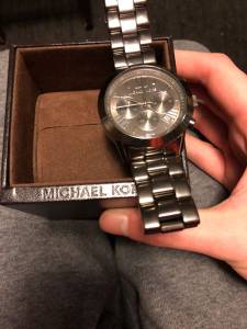 Stainless steel Michaels Coors wristwatch