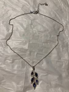Silver necklace. (Midland)