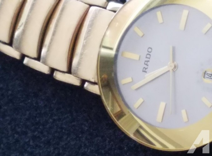 Rado Arm Watch with Solid 14kt Gold Bend Custom Made Same Shape of Original Rado