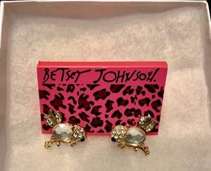 Betsey Johnson Rhinestone Bird Earrings (Downtown Mpls.)