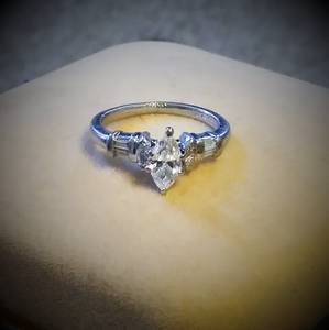 Size 4 1/2 1.15 ct Marquise cut engagement ring (Franklin Twsp)
