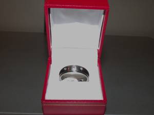 Titanium 3 Diamond Ring size 9.5 (Blacklick Ohio)