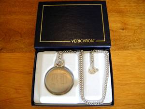 Vintage Pocket Watch with Chain (Initialed RD) (North Cols.)