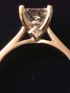 Awesome 1.22ct. Princess Diamond Ring in 14kwg (Denver metro area)