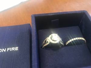 Beautiful engagement and wedding ring (New Albany)