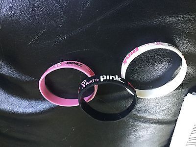 Party in Pink Zumba bracelets three