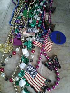 Mardi gras necklaces