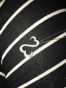 Open heart necklace