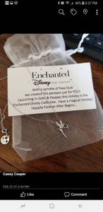 Disney tinkerbell .925 necklace (Galloway Ohio)