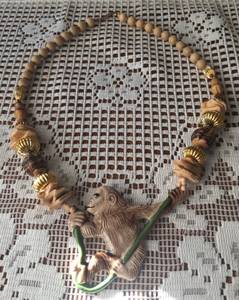 PORCELAIN MONKEY NECKLACE (Old Orchard Beach)