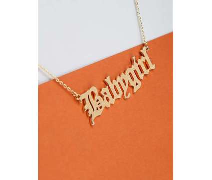 New Baby Girl Cursive Necklace