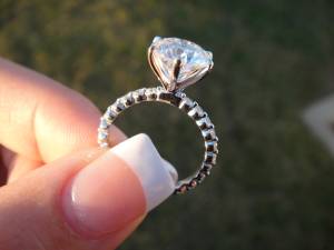 3.00 Diamond ring VVs1 clarity Triple Excellent