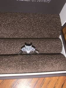 Wedding ring princess cut diamond