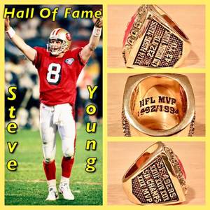 San Francisco 49ers Steve Young HOF Induction Ring Size 10.5