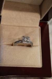 1 Carat Diamond Engagement Ring Princess Cut (Cedarburg)