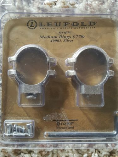 Leupold Standard Ring (.770) Medium Silver 49902