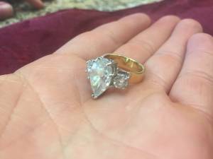 custom 18k yellow gold diamond ring (Oklahoma City)