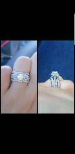 Diamond Engagement ring and wedding band (El Paso)
