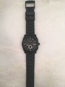 Fossil watch - Machine chronograph black stainless steel (21212)