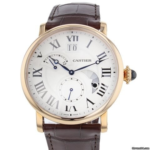 Cartier Rotonde Retrograde Automatic Time Zone, Day/Night Indicator Mens watch