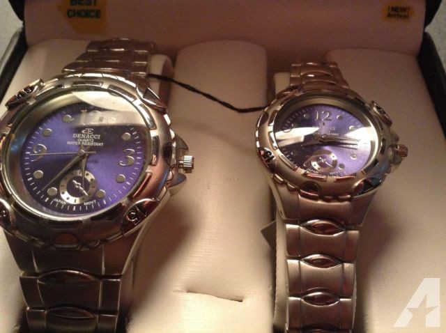 Awesome Ladies & Man's Matching Watch Set-All Stainless Steel