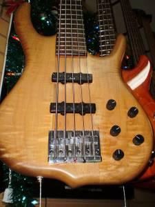 Ken Smith USA BSR5J 2001 model - FLAME top 5 string Bass