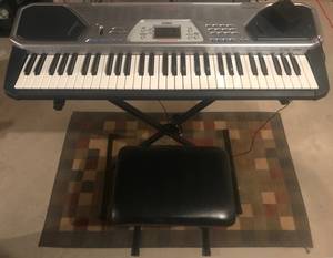 Casio Portable Keyboard, Stand, & Bench (State College)
